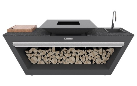 Rolling Kitchen (with water system) GAS version | lux-garden.fr