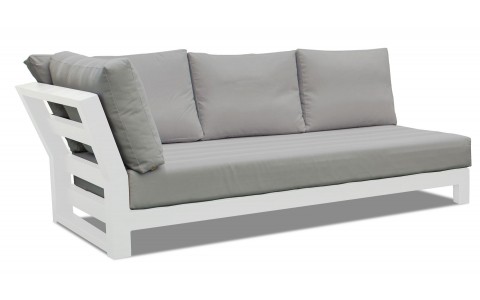 Banquette accoudoir droite salon Omega tissu Sunbrella |