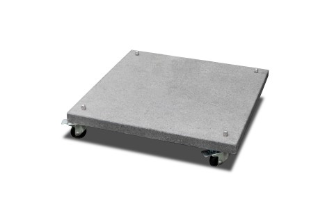 Dalle de granit montée sur roulette | lux-garden.fr by Nicolazi