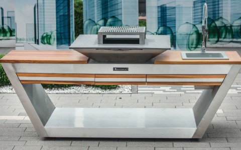 Cuisine roulante QUADRO édition silver - GAS version |